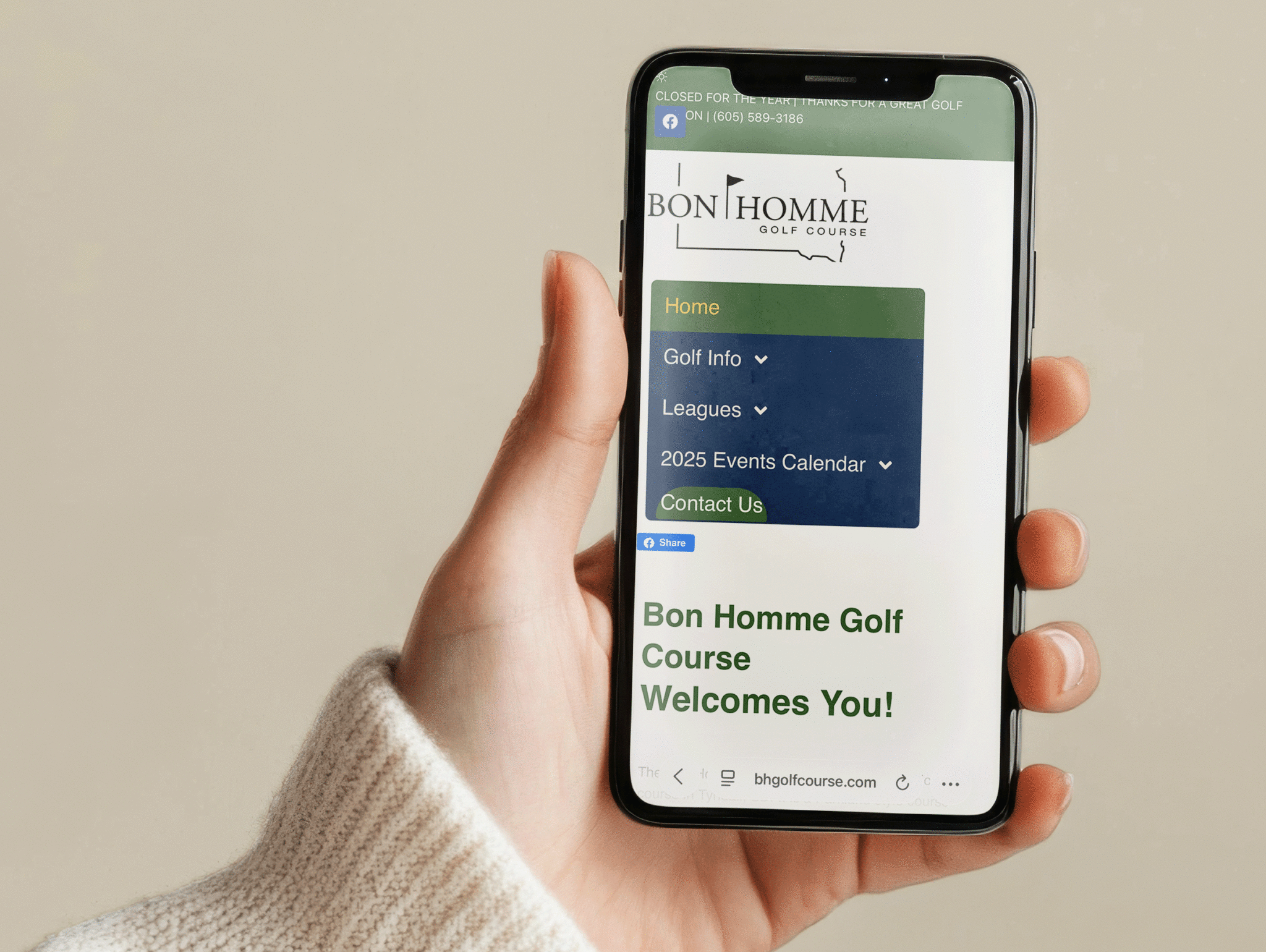 Bon Homme Golf Course website